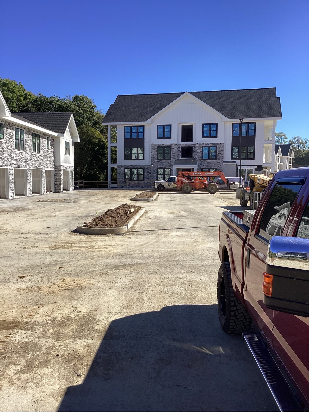 H.R. Davis Framing crew working on active multi-family framing site