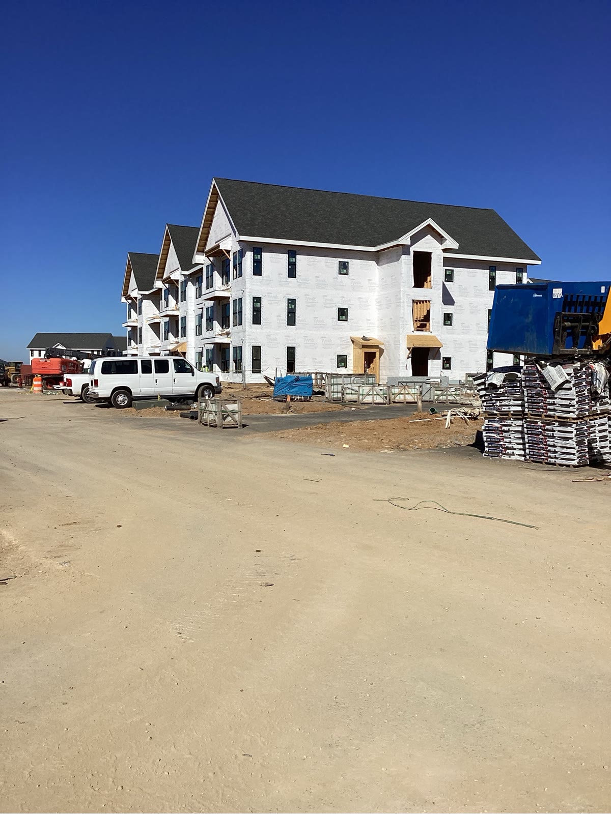 H.R. Davis Framing crew — active multi-family residential framing project in the Southeast
